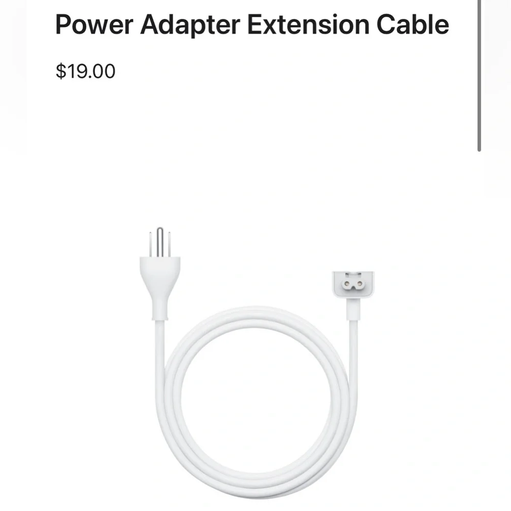 Apple 6ft Power Adapter Extension Cable